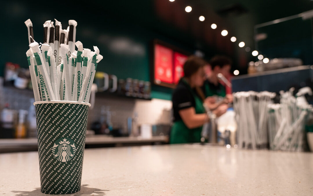 Campus Starbucks locations will serve straws only by request